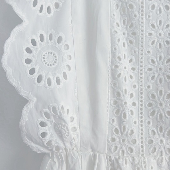 English Factory Eyelet Maxi Dress White NWT - Picture 14 of 16